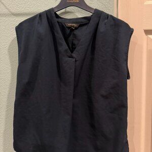Banana Republic Dark Blue Sleeveless Blouse (Size XSP)